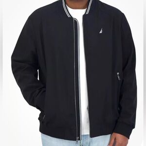 Nautica Men’s Lightweight Bomber Style Jacket Black SIZE SZ MEDIUM NWT
